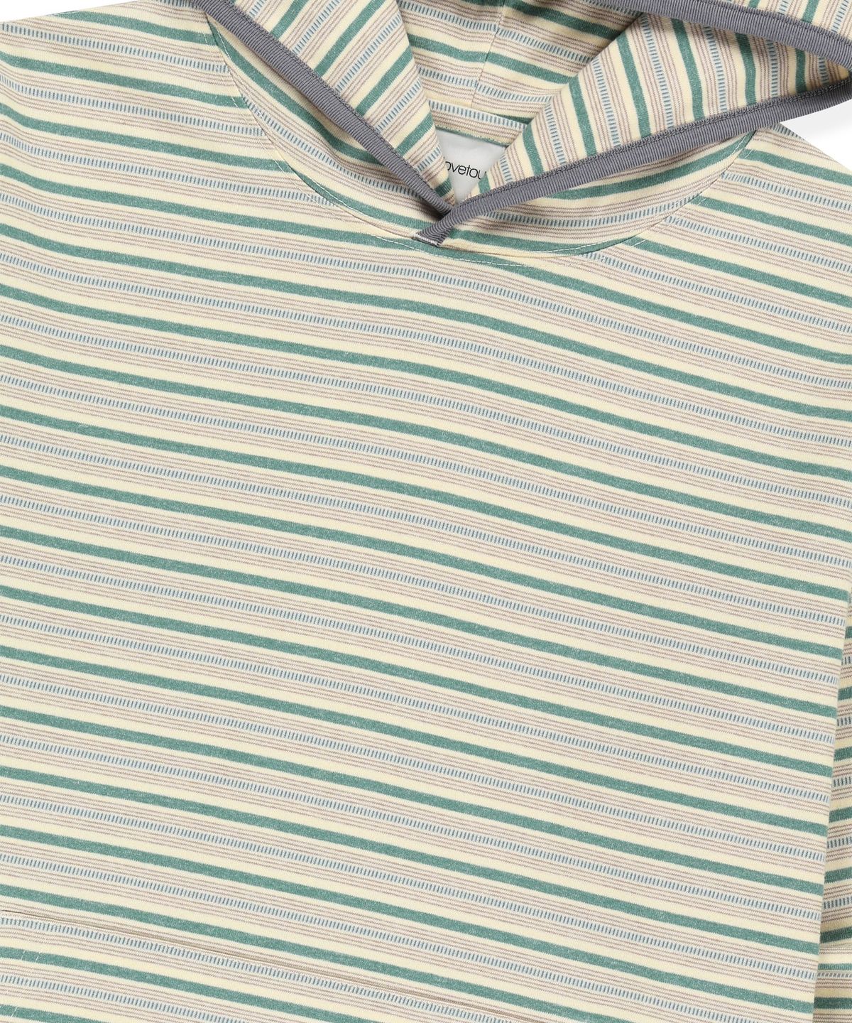 썬러브투어(SUNLOVETOUR) Dash Stripe Hooded LS Tee Light Yellow