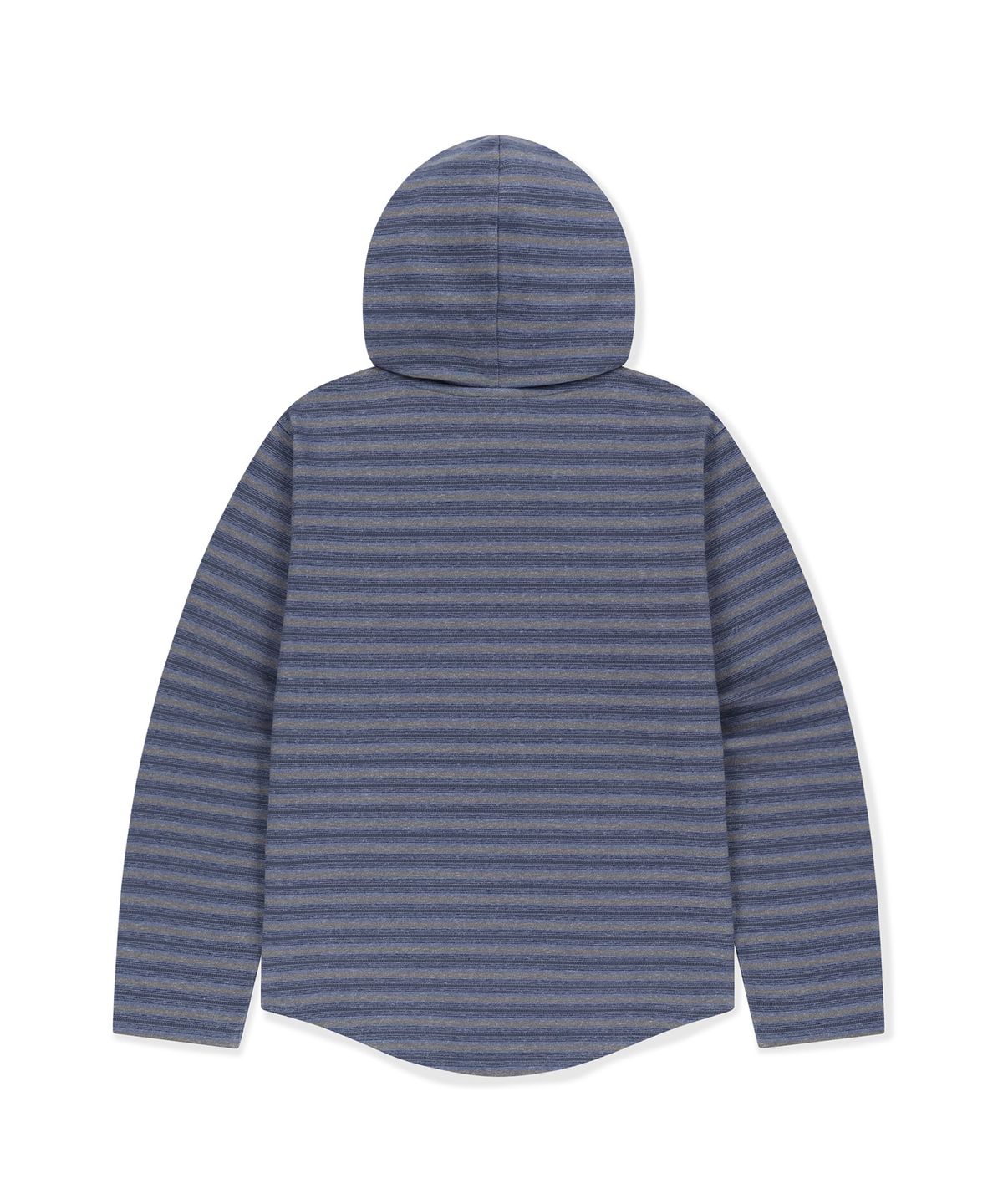 썬러브투어(SUNLOVETOUR) Dash Stripe Hooded LS Tee Navy