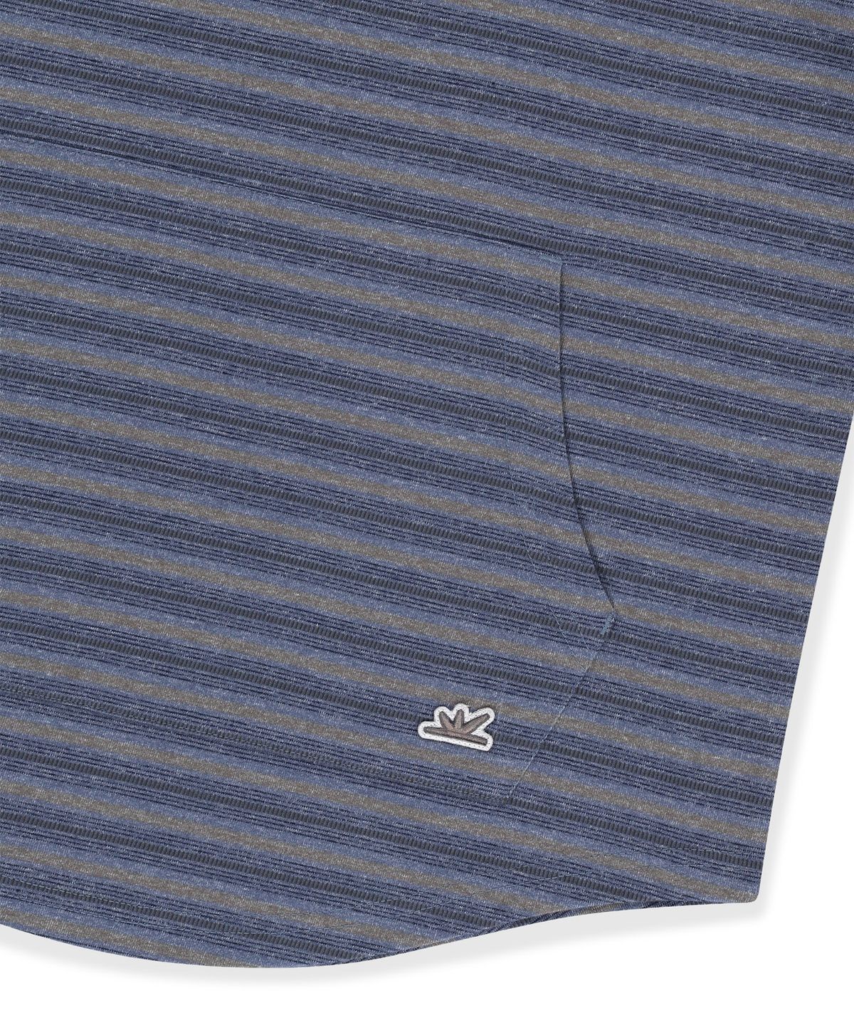 썬러브투어(SUNLOVETOUR) Dash Stripe Hooded LS Tee Navy