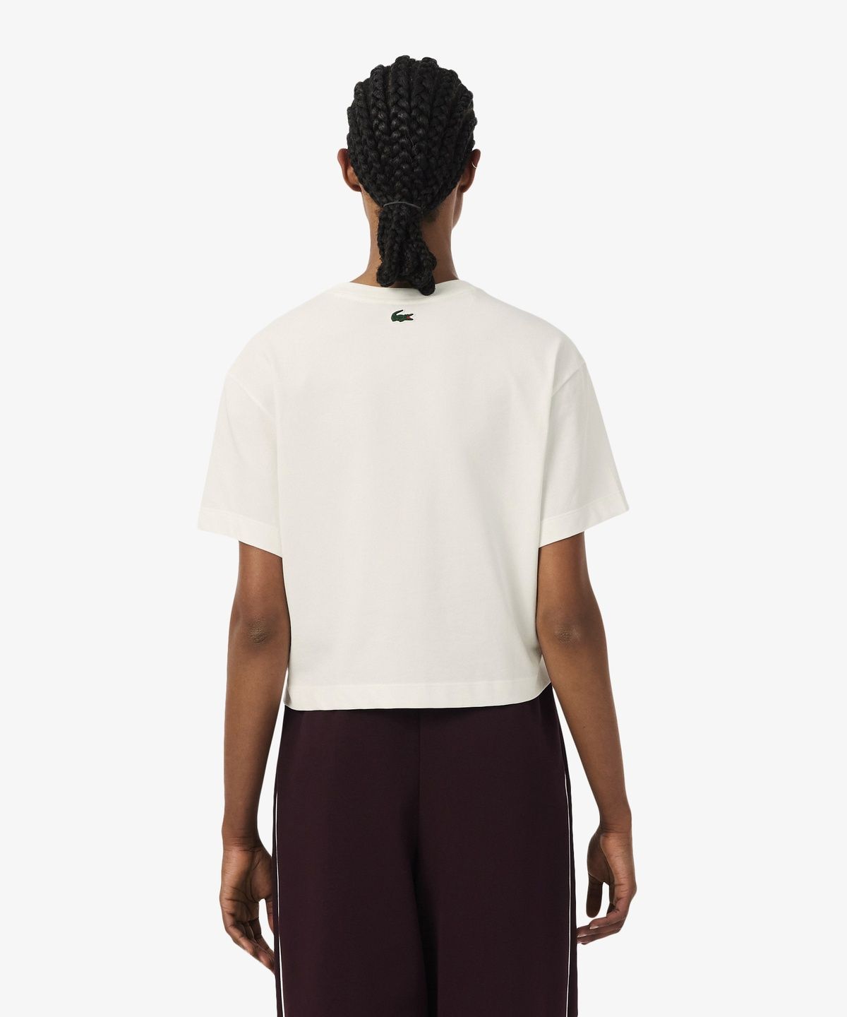 라코스테(LACOSTE) 여성 테니스 헤리티지 크롭 티셔츠 TF1918-56N 70V