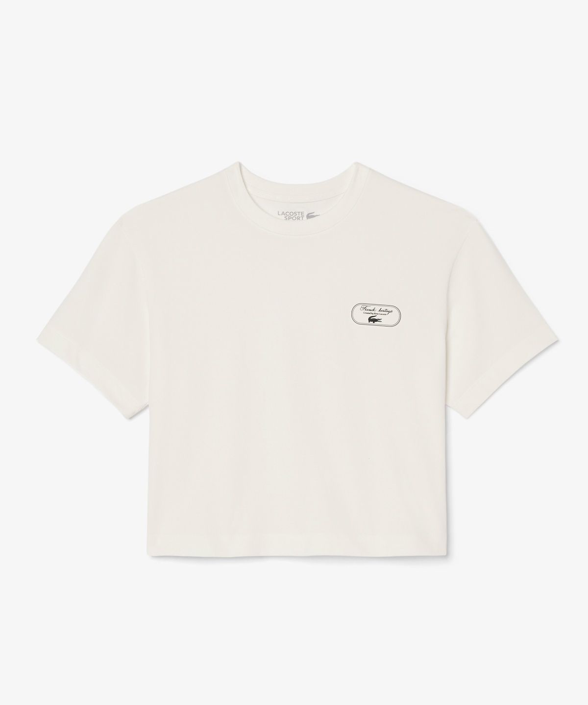 라코스테(LACOSTE) 여성 테니스 헤리티지 크롭 티셔츠 TF1918-56N 70V