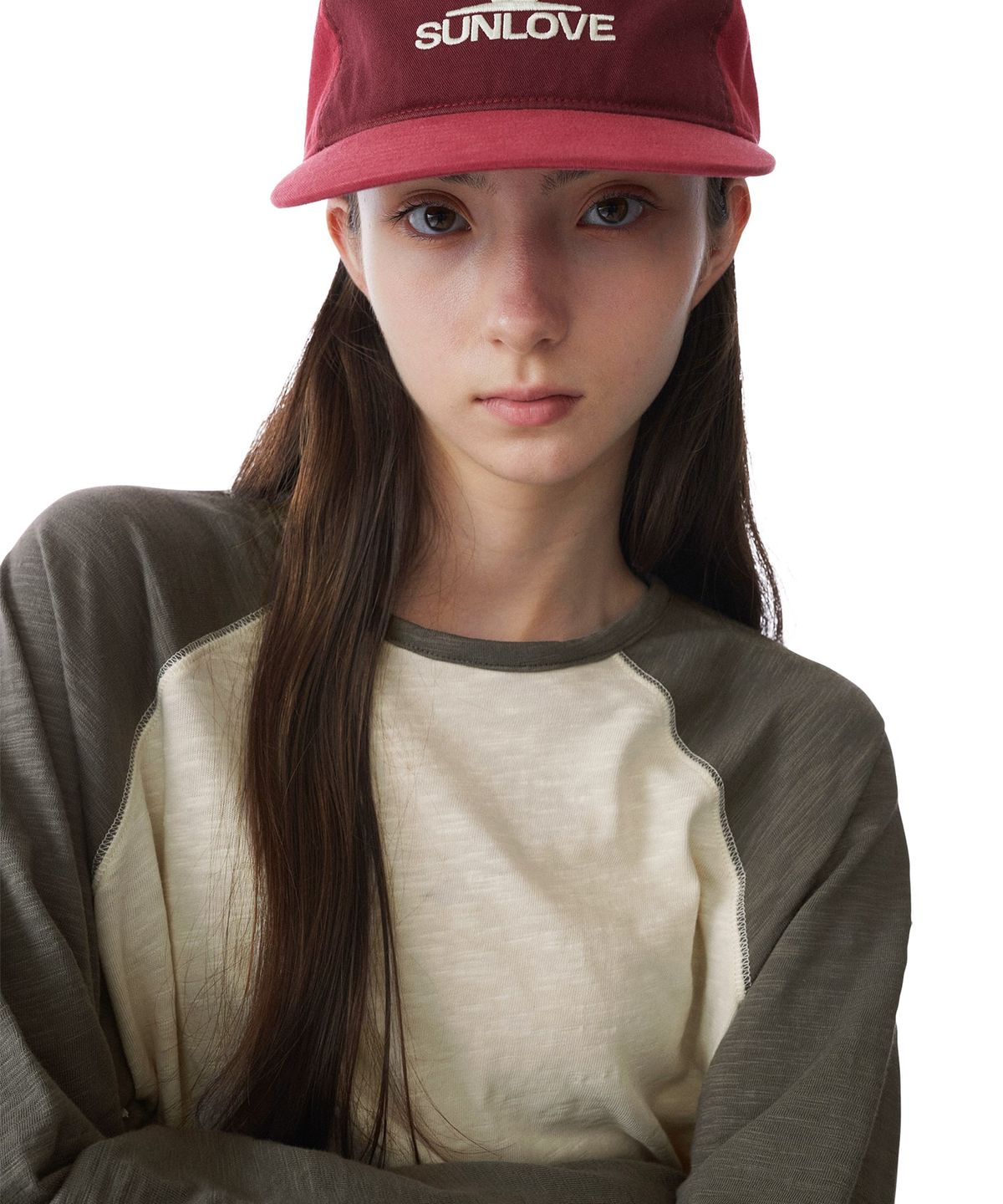 썬러브투어(SUNLOVETOUR) Slub Raglan LS Tee Ivory