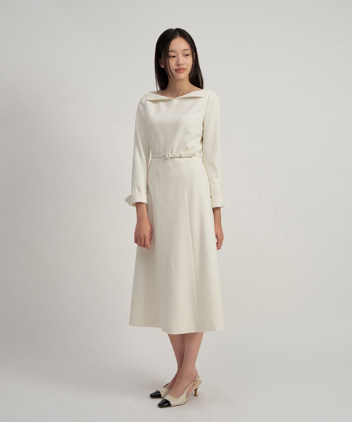 토와브(TOWAV) RUVIAN DRESS_IVORY
