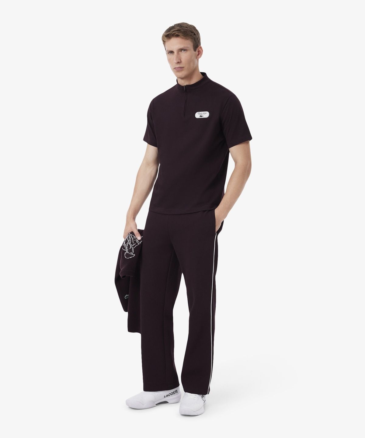 라코스테(LACOSTE) 남성 테니스 헤리티지 반집업 티셔츠 TH6754-56N 3KE