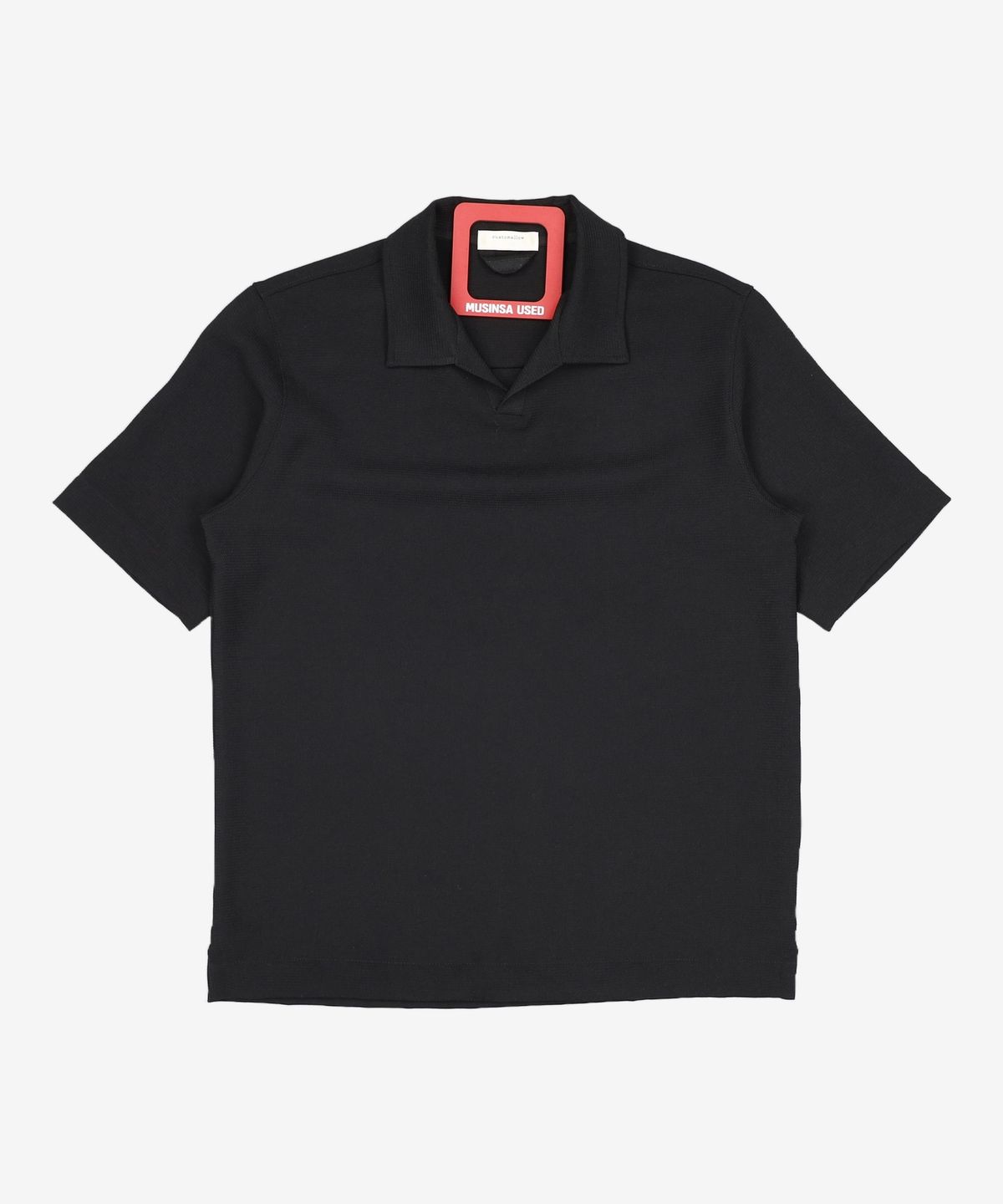 커스텀멜로우(CUSTOMELLOW) woven collar tee_CWTAM23511BKX 95