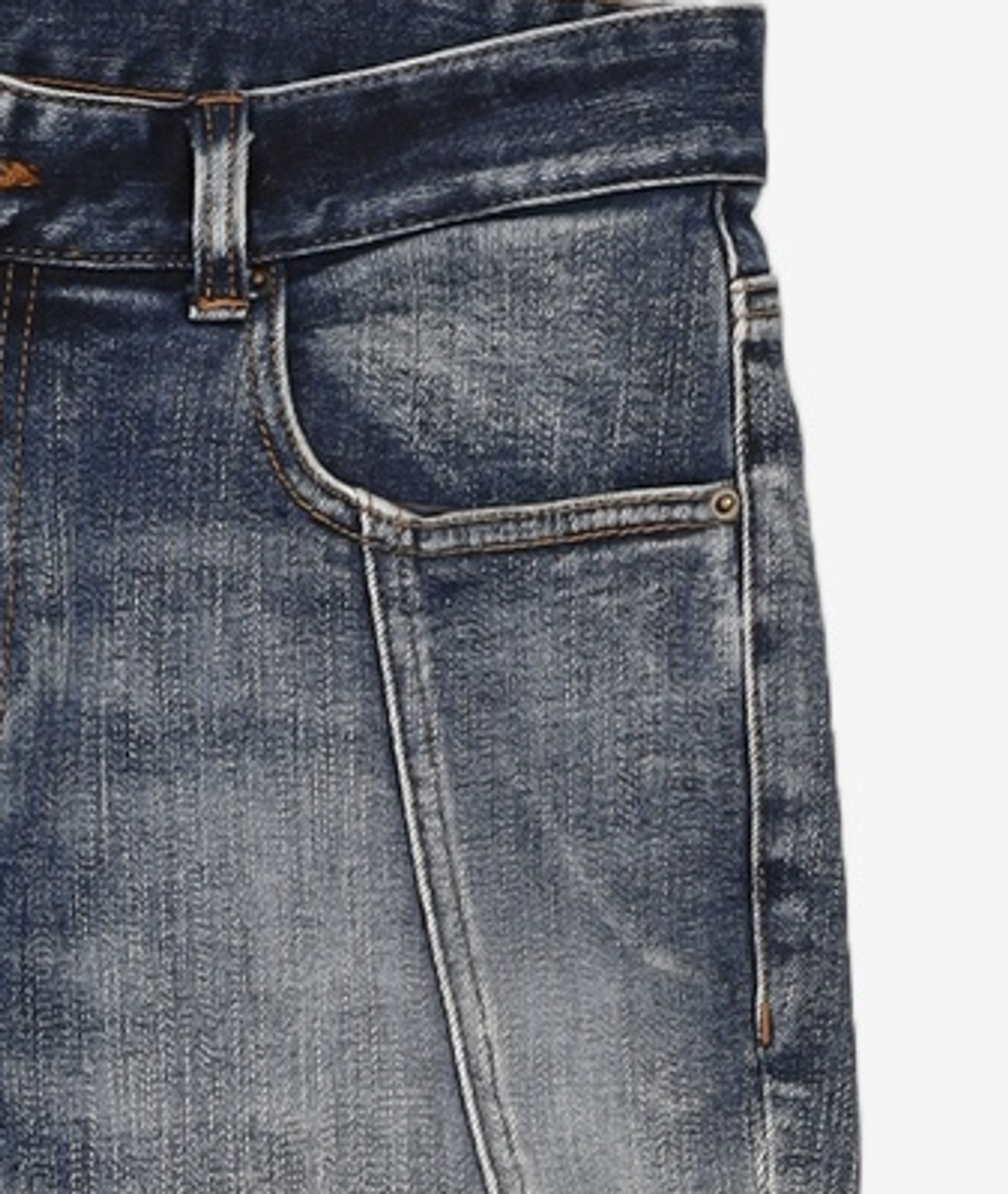 메종미네드(MAISON MINED) OPT TURNING DENIM PANTS D/BLUE 46