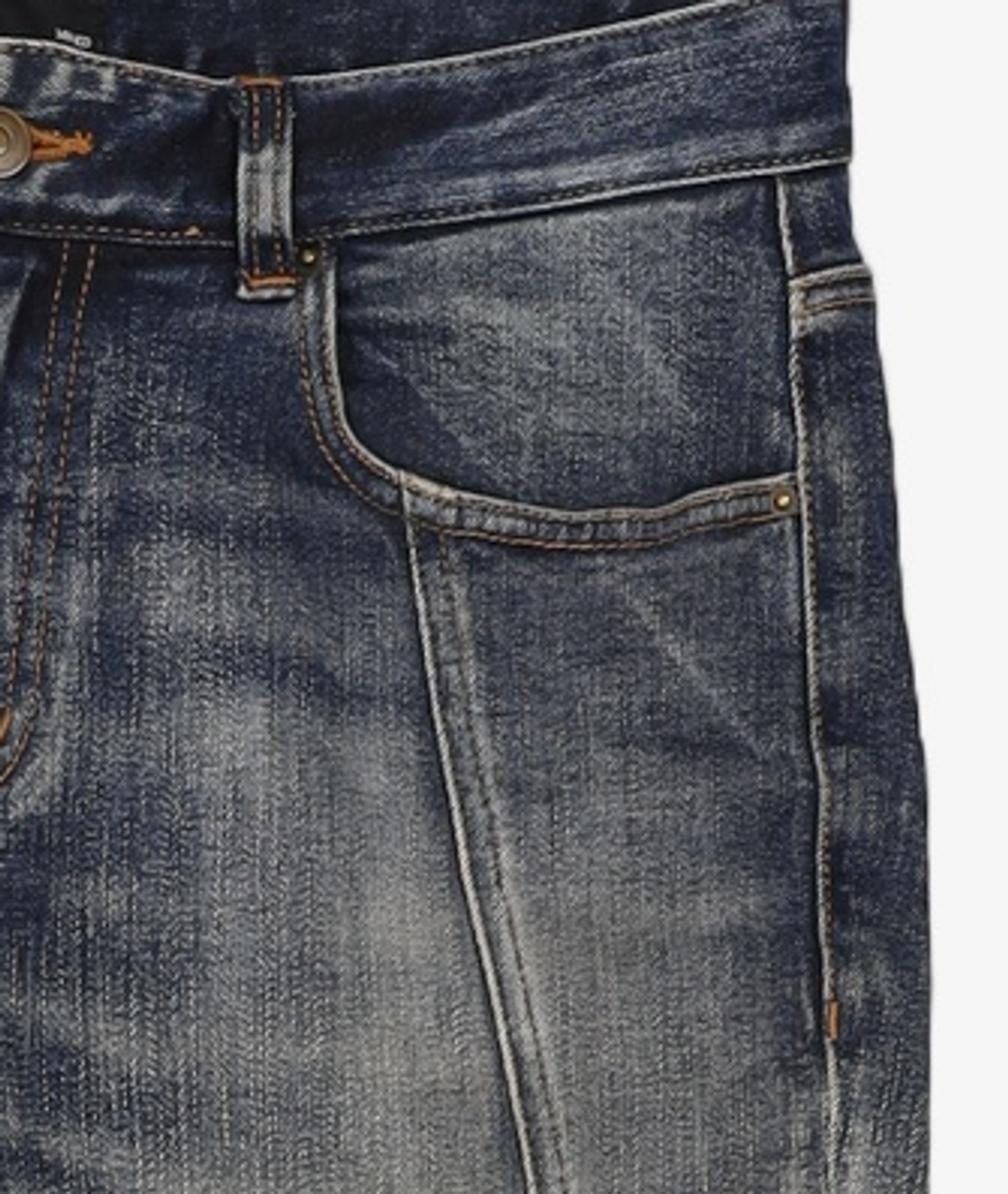 메종미네드(MAISON MINED) OPT TURNING DENIM PANTS D/BLUE 46