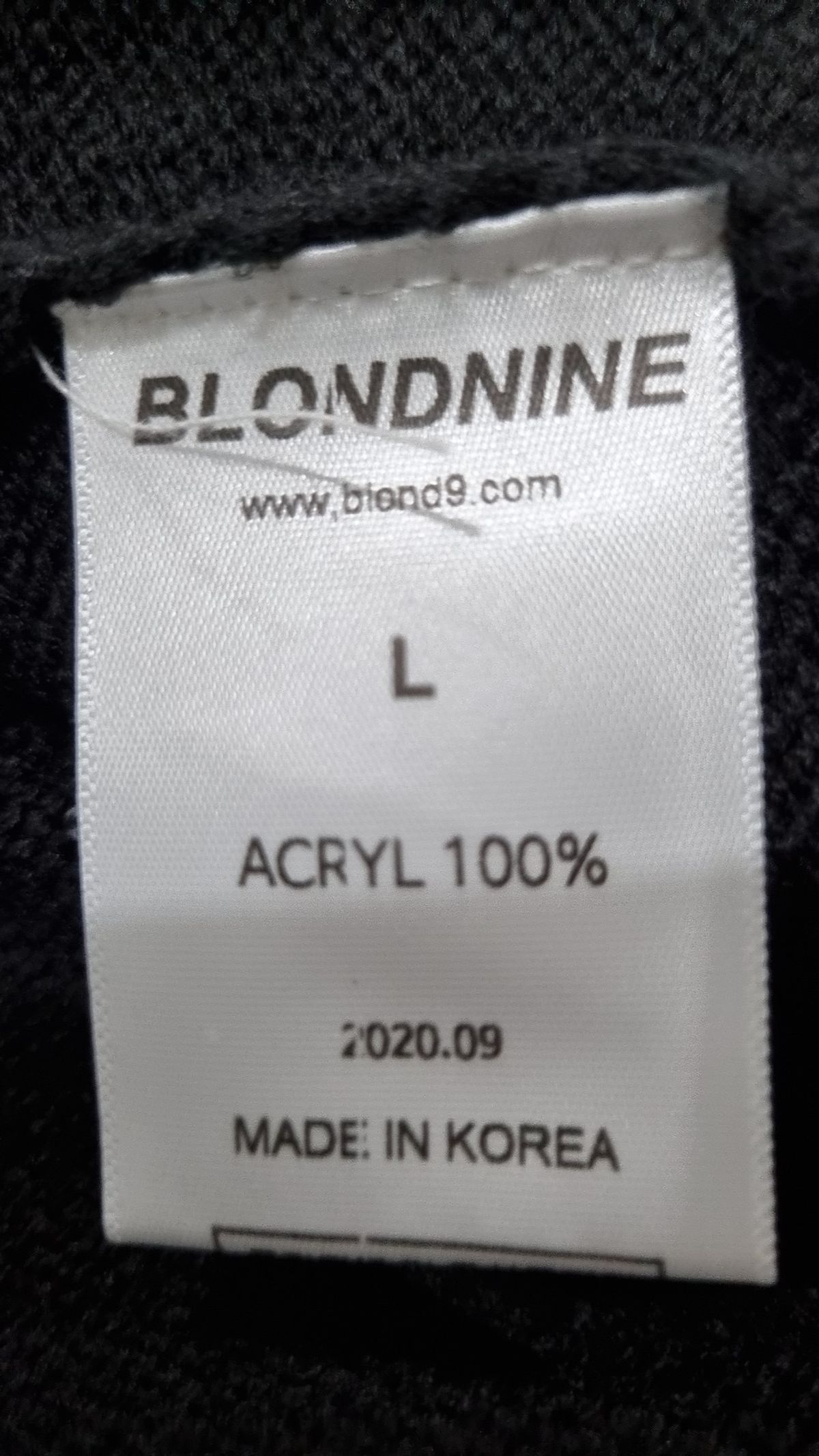 블론드나인(BLOND9) 카디건 L