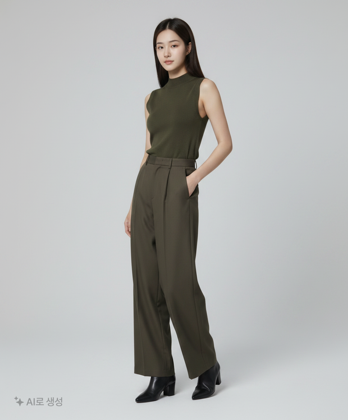수아레(SUARE) 울 블렌드 원 턱 슬랙스 - 3 COLOR M