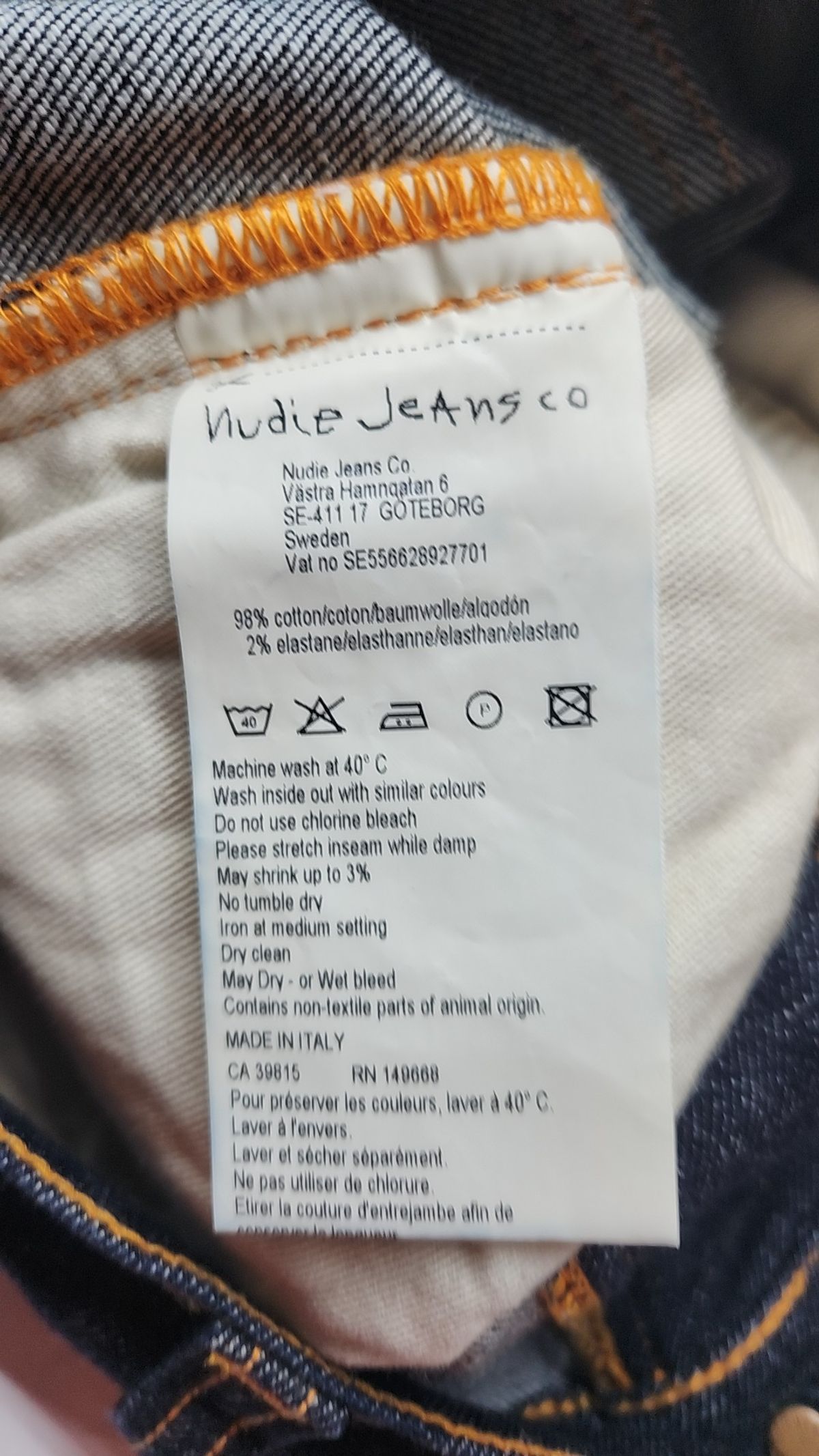 누디진(NUDIEJEANS) 청/데님 팬츠 29