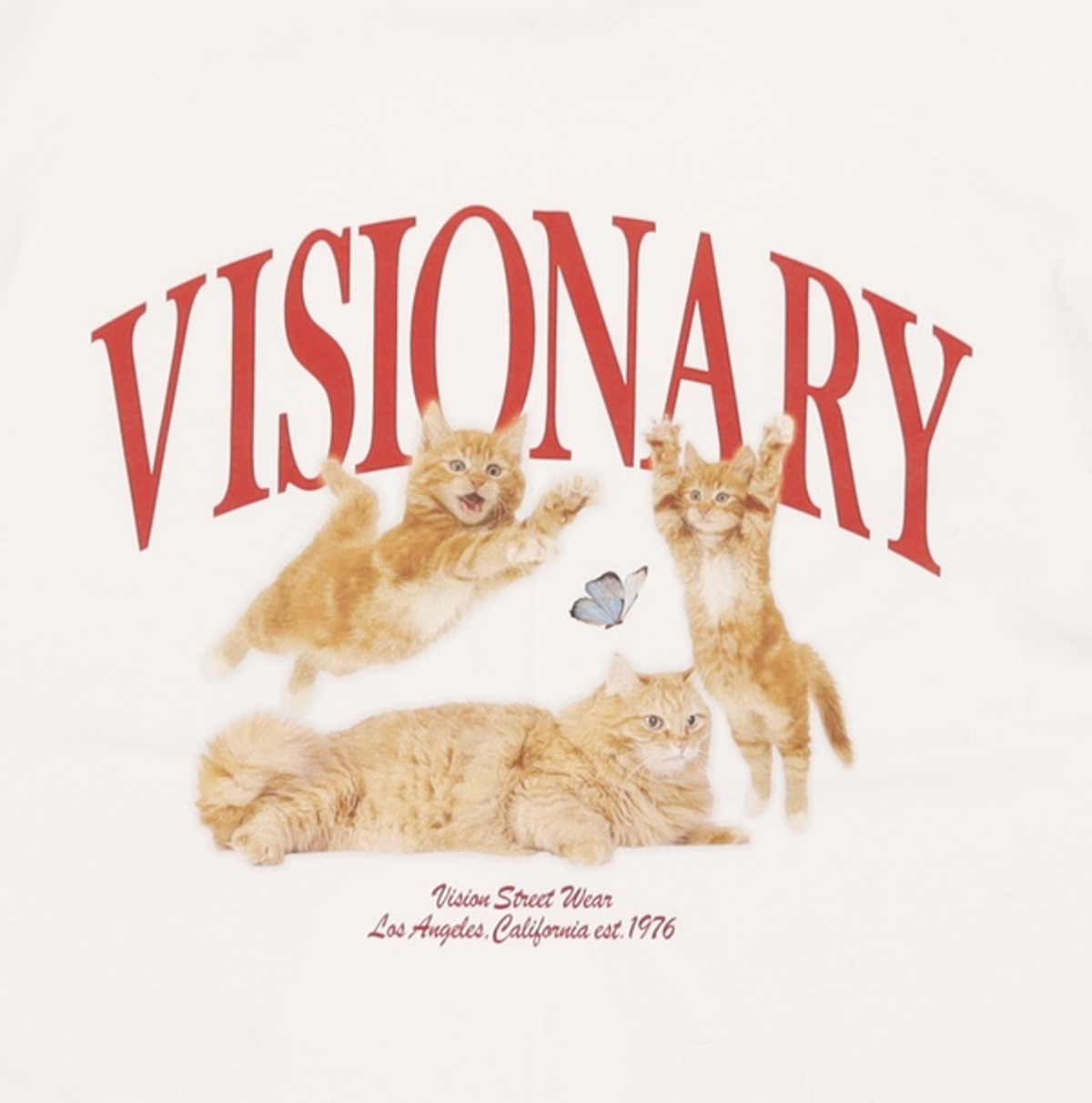 비전스트릿웨어(VISION STREETWEAR) VSW Kitties T-shirts White L