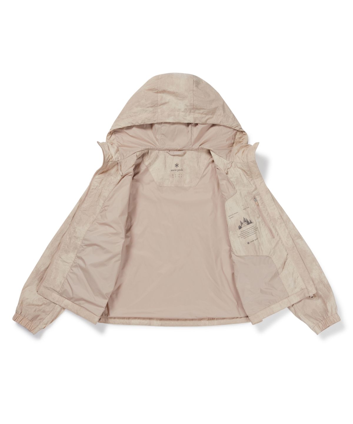 스노우피크 어패럴(SNOWPEAK APPAREL) 프린트 여성 바람막이 (S26FWTWB35) Deep Pink