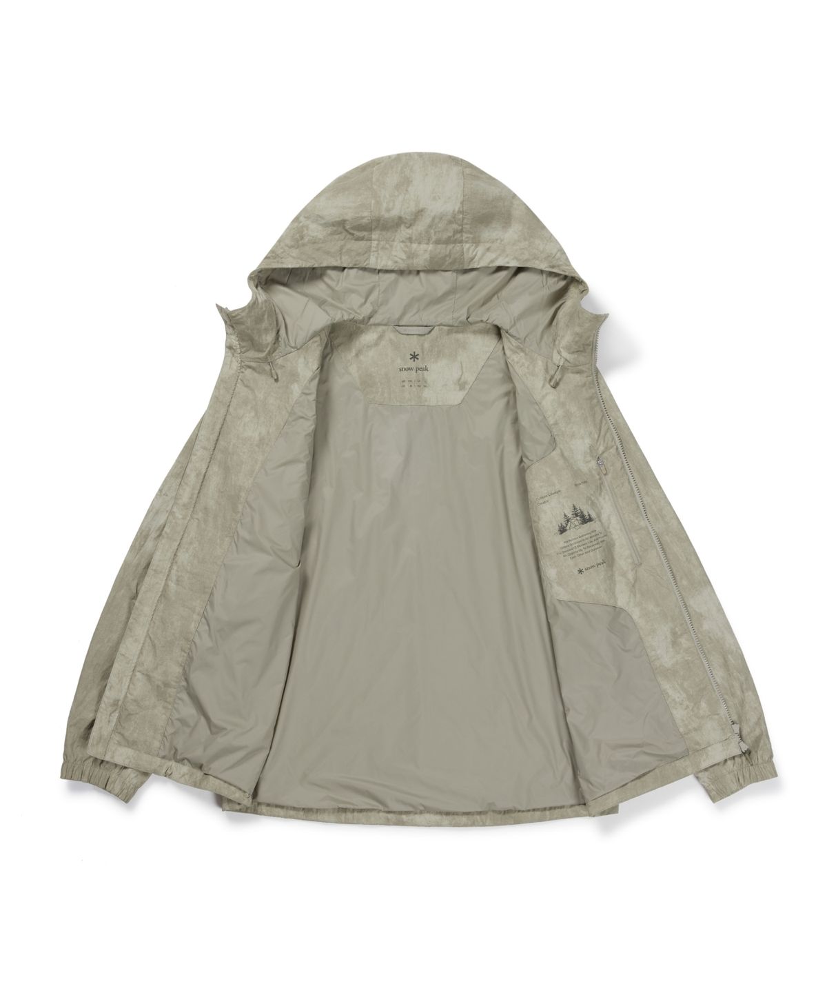스노우피크 어패럴(SNOWPEAK APPAREL) 프린트 바람막이 (S26FMTWB34) Olive