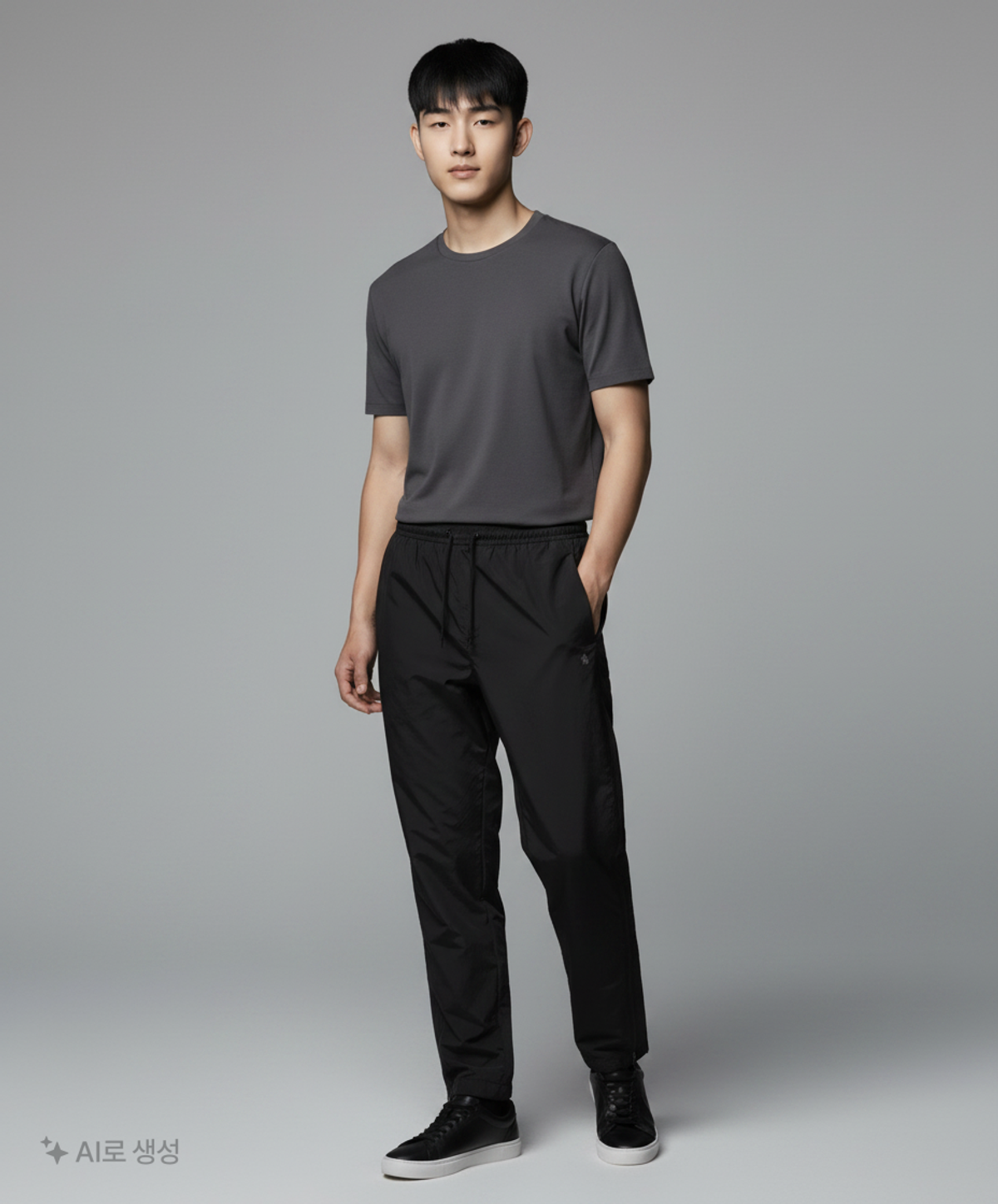 코오롱스포츠(KOLON SPORT) 남성 사이드지퍼 루즈 팬츠 TLPNM24561BLK 90