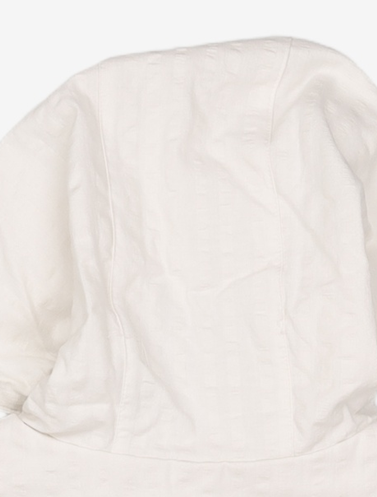 오헤시오(OHESHIO) HOODED FRILL HALF WINDBREAKER, WHITE XS