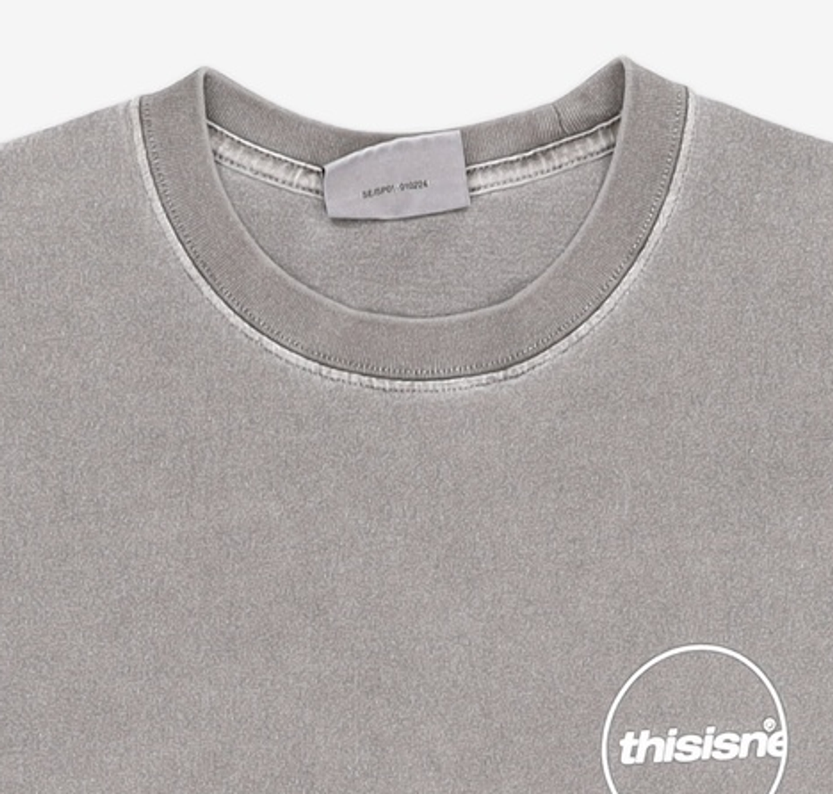 디스이즈네버댓(THISISNEVERTHAT) (SS24) C-Logo Tee - Grey M
