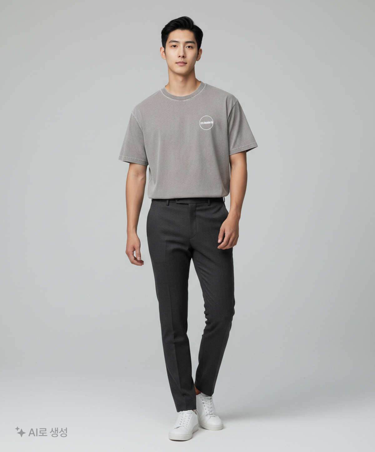 디스이즈네버댓(THISISNEVERTHAT) (SS24) C-Logo Tee - Grey M