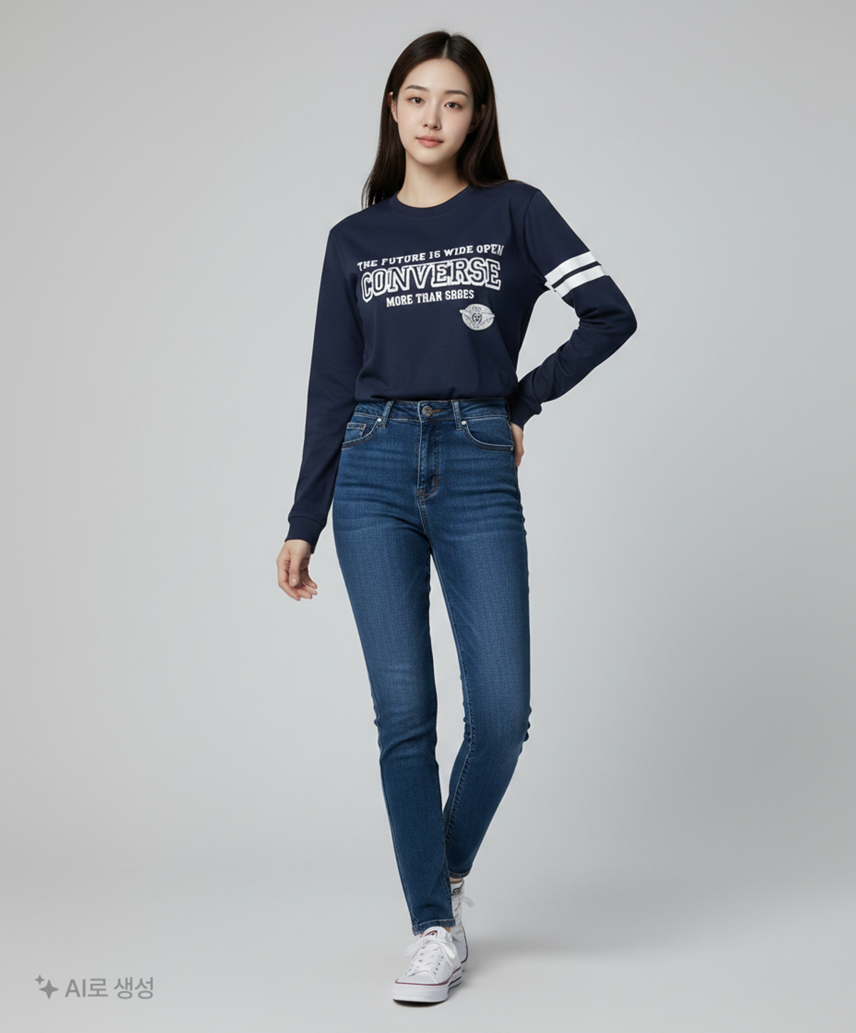 컨버스(CONVERSE) 긴소매 티셔츠 M
