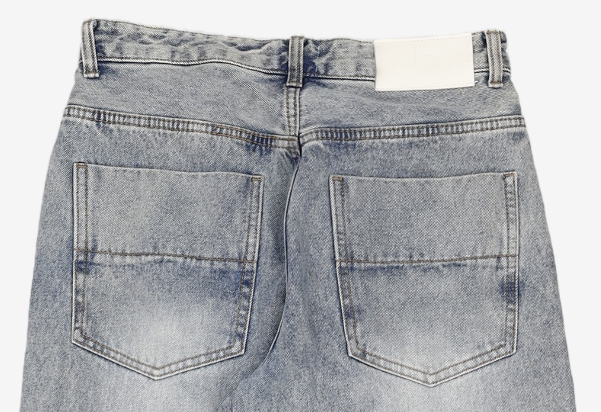 데케트(DECET) Mid Rise Wide Jeans DCPT027AshBlack 30