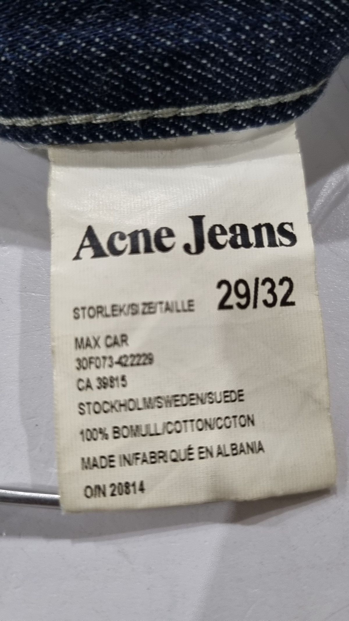 아크네 진스(Acne Jeans) 청/데님 팬츠 29/32
