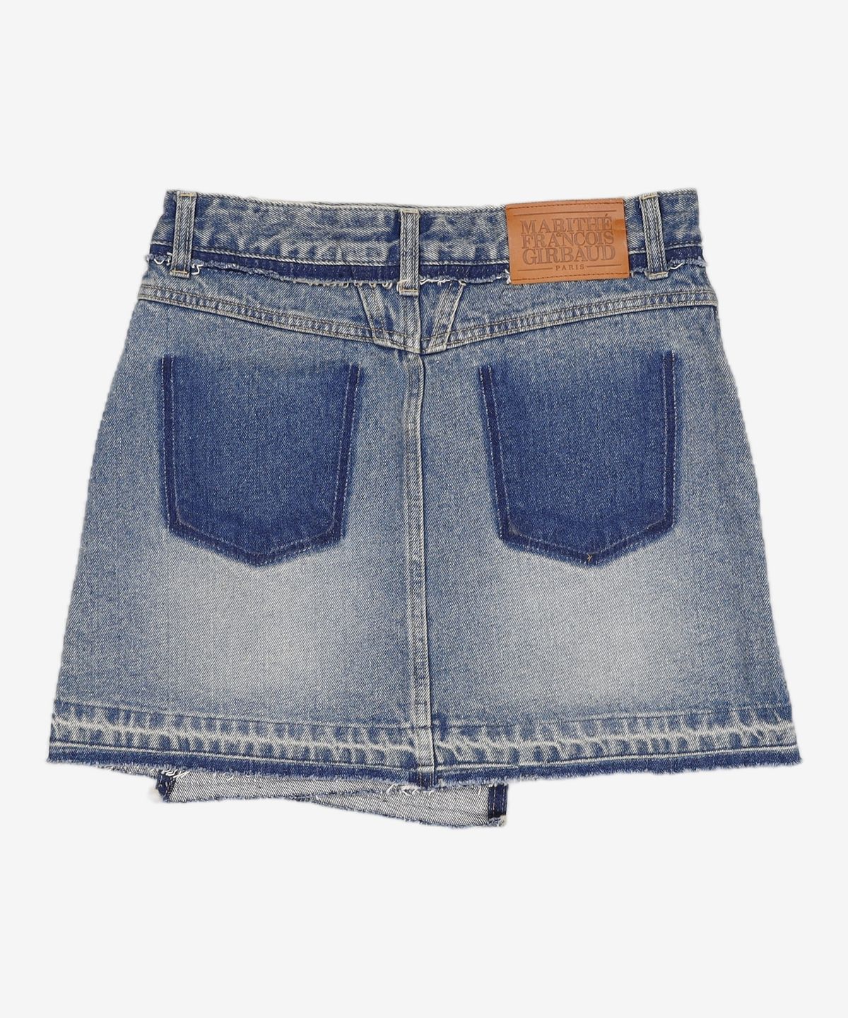 마리떼 프랑소와 저버(MARITHÉ + FRANҪOIS GIRBAUD) W LOW WRAP DENIM SKIRT blue M