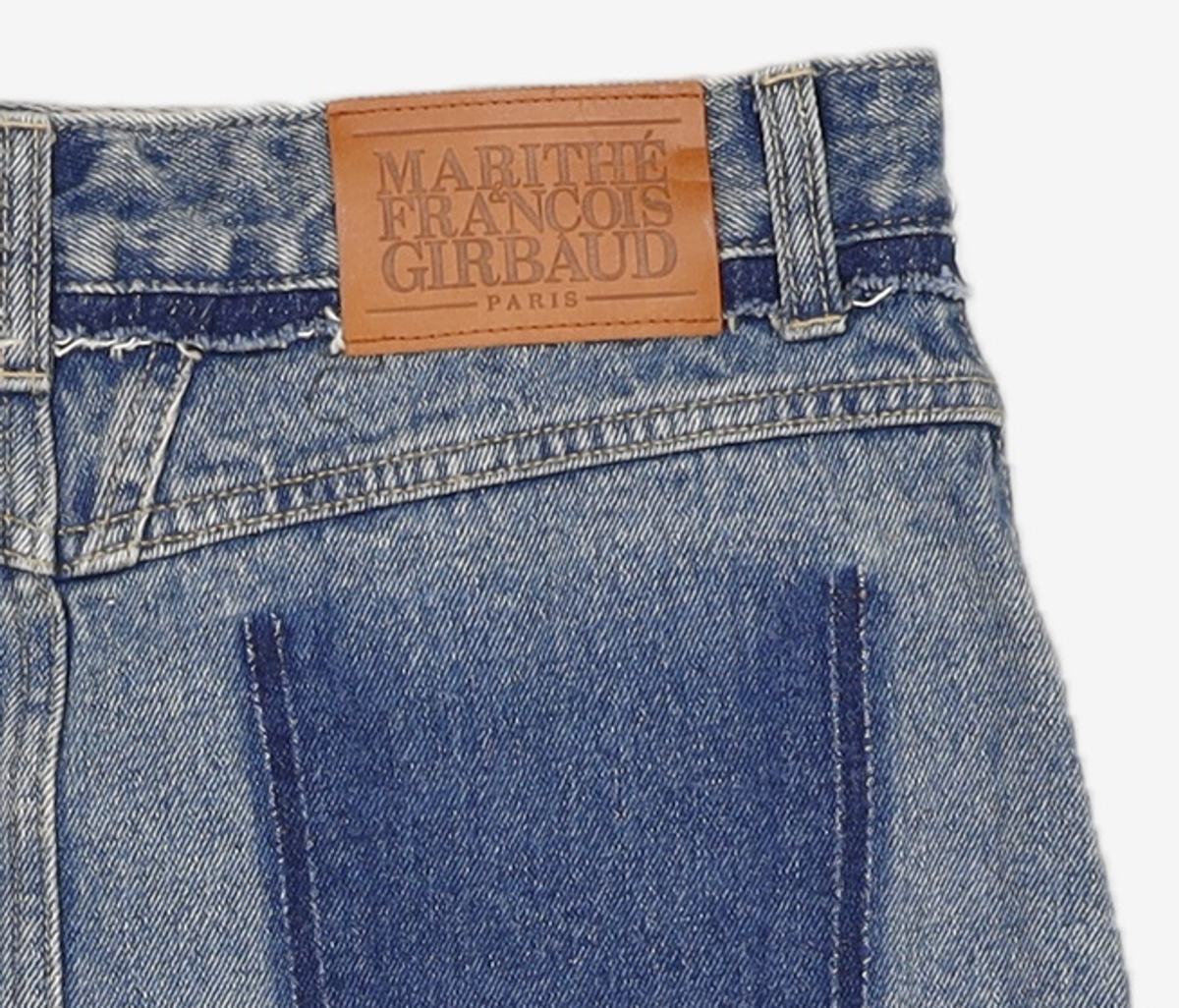마리떼 프랑소와 저버(MARITHÉ + FRANҪOIS GIRBAUD) W LOW WRAP DENIM SKIRT blue M