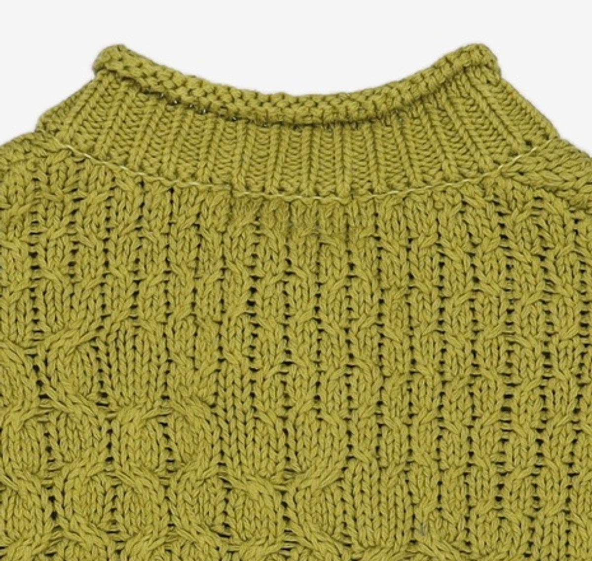 다이애그널(DIAGONAL) CABLE OVER CARDIGAN (olive) XL