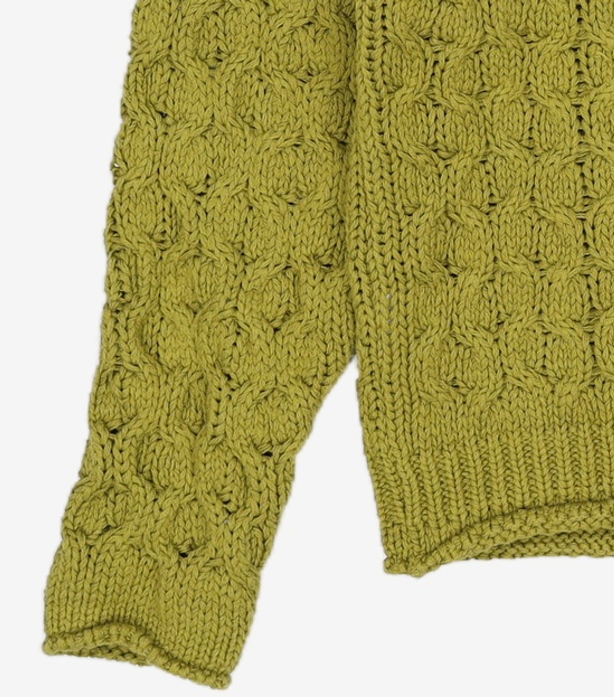 다이애그널(DIAGONAL) CABLE OVER CARDIGAN (olive) XL