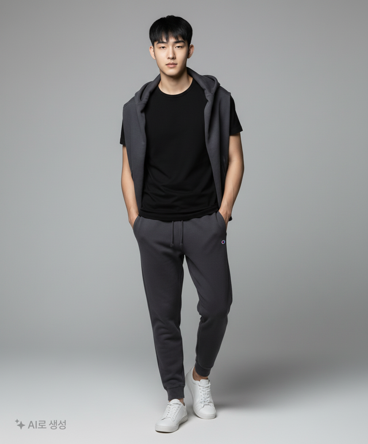 챔피온(CHAMPION) [ASIA][친환경] C로고 French Terry 조거팬츠 (BLACK) CKPA2F310BK L