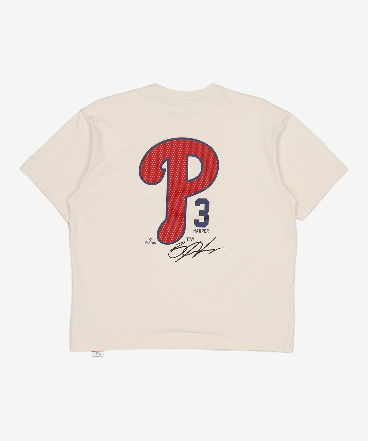 뉴에라(NEW ERA) MLB 필라델피아 필리스 플레이어 시그니처 티셔츠 크림 M