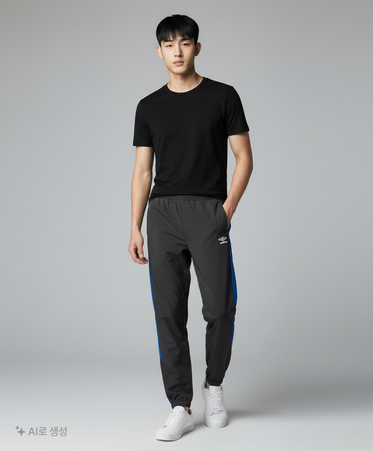 엄브로(UMBRO) PTR 우븐 워밍업 조거 팬츠 블랙 UR121SPT39 M