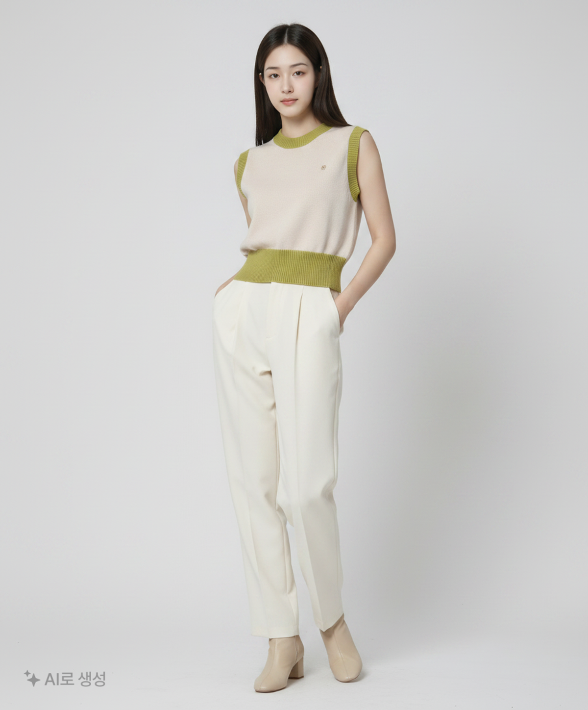 마리떼 프랑소와 저버(MARITHÉ + FRANҪOIS GIRBAUD) W ROUND NECK KNIT VEST gray OS