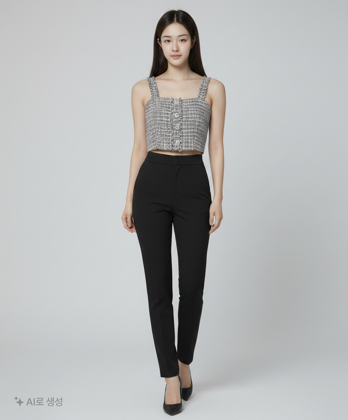 미쏘(MIXXO) 트위드 뷔스티에 MIWBNB911G M