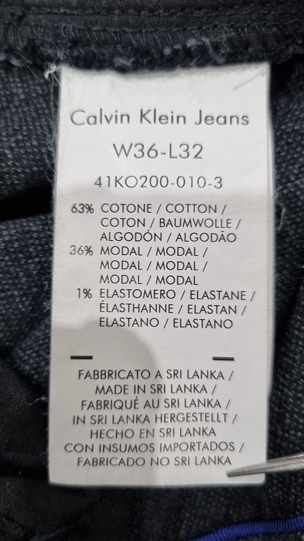 캘빈클라인 진(CALVIN KLEIN JEANS) 청/데님 팬츠 36X32