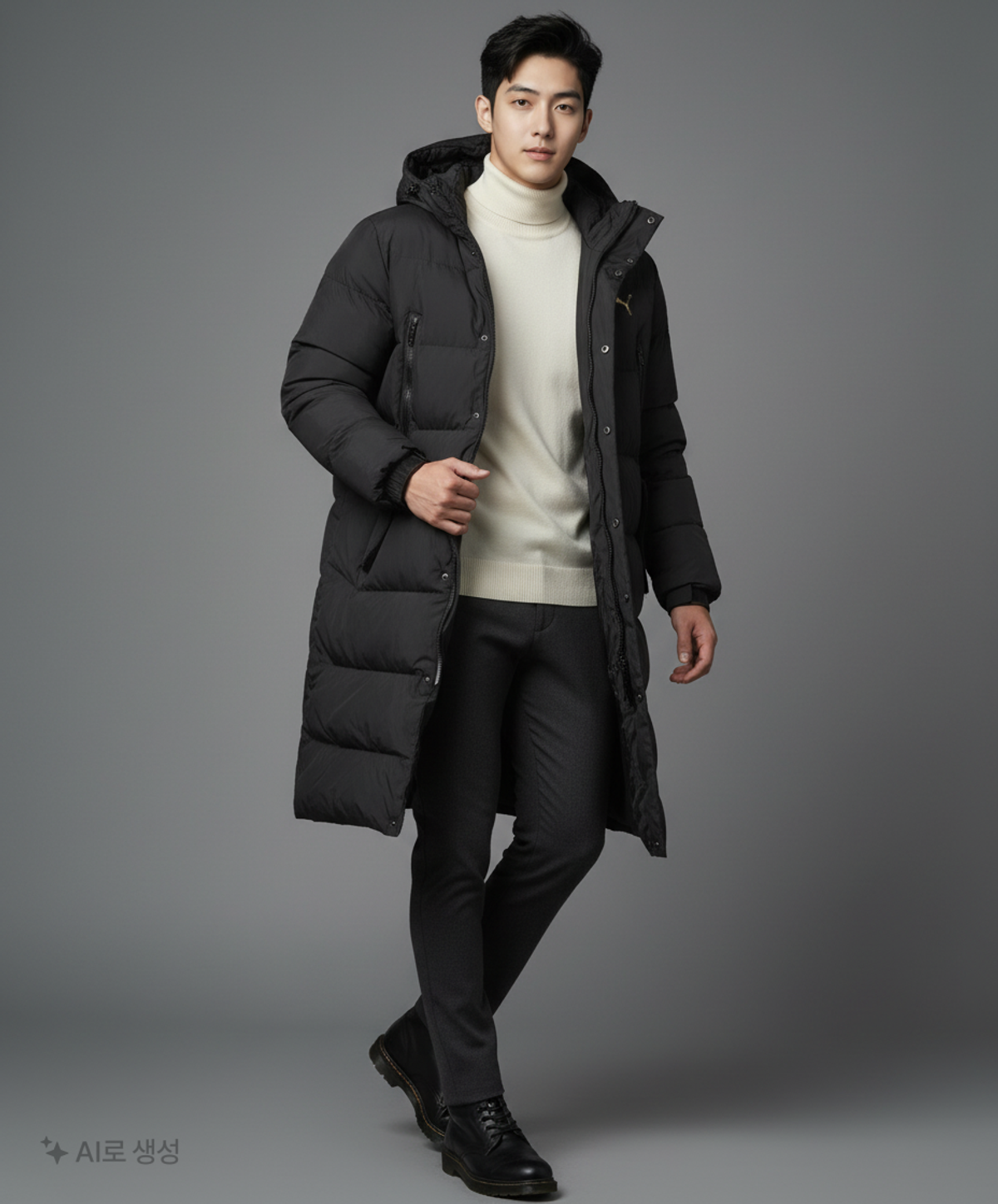 푸마(PUMA) 롱 패딩/롱 헤비 아우터 M