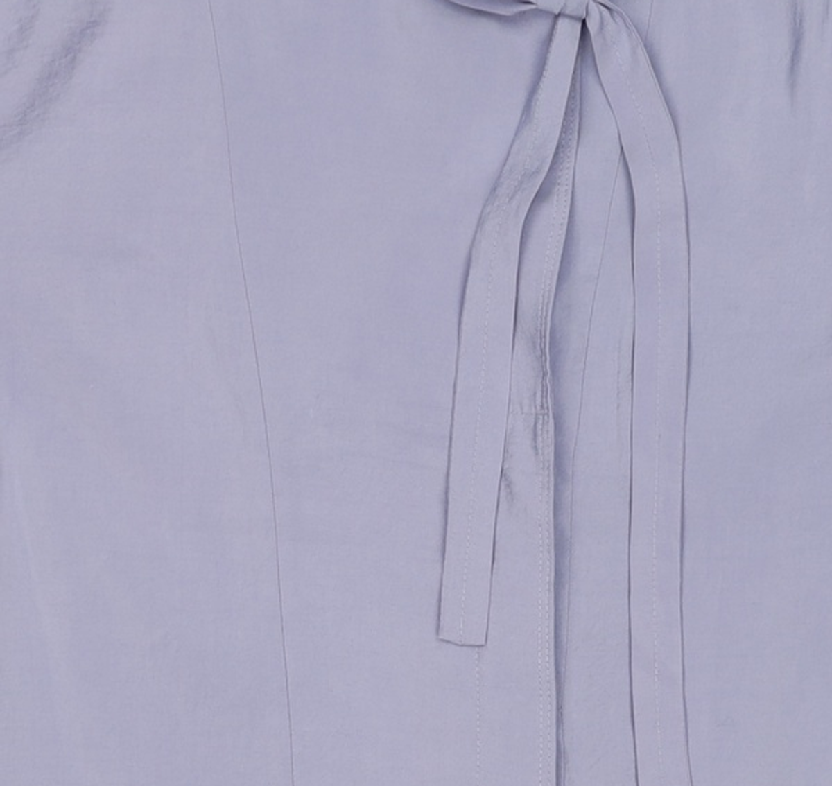 오이아우어(OIAUER) Tie Detail Blouse in Blue S