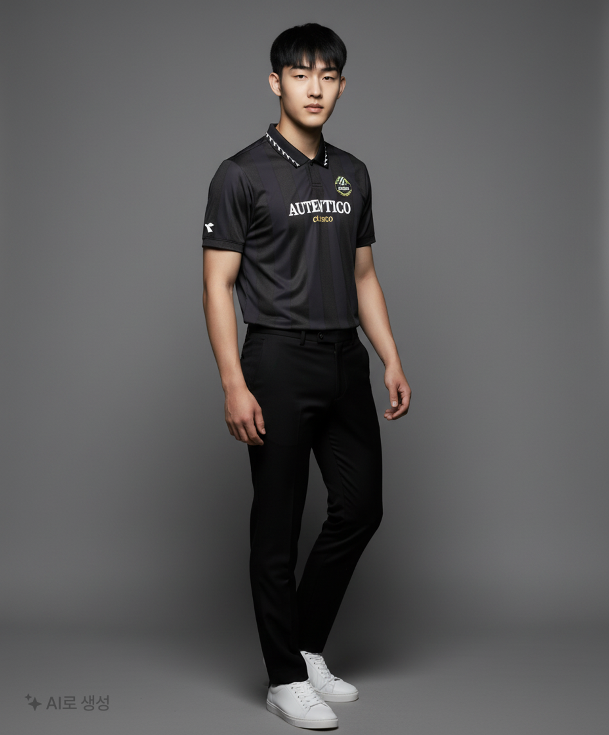 디아도라(diadora) 이지 에르미나 카라 반팔 티셔츠 BLACK 90