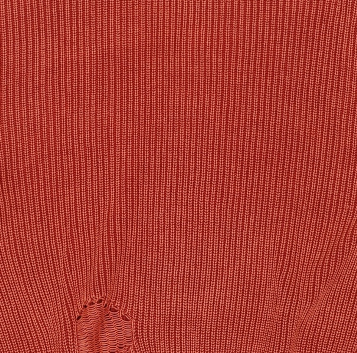 메종미네드(MAISON MINED) DAMAGE COLOUR DYE KNIT RED M