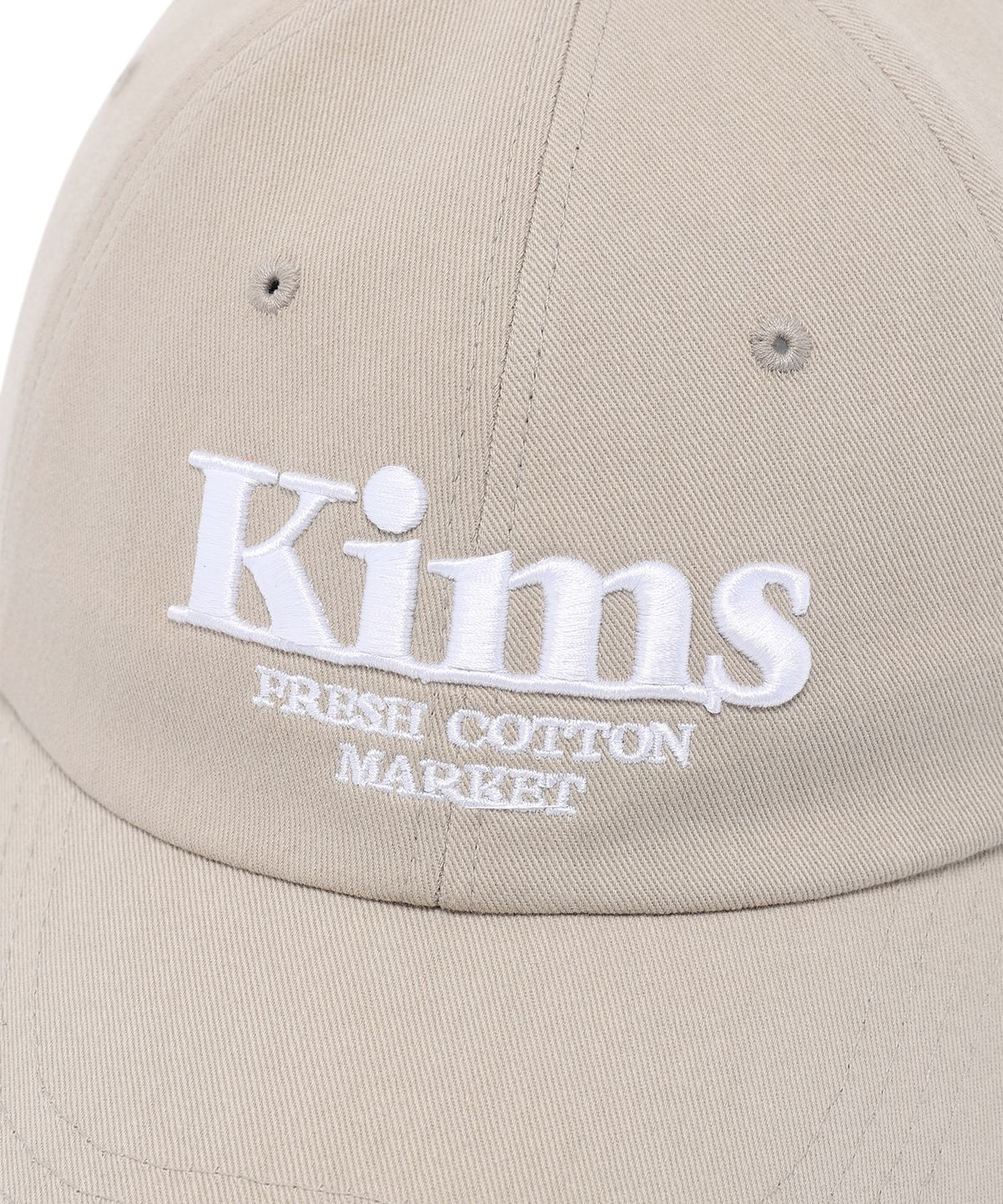 킴스 프레시 코튼 마켓(KIMS FRESH COTTON MARKET) Kims Bam Logo Ball Cap Sand Beige
