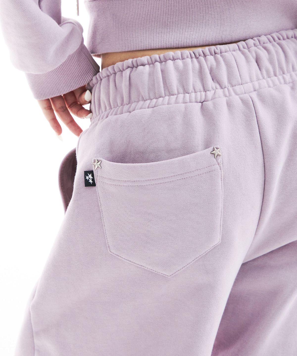 시데라(SIDERA) Star Stud Pants [double-fleece 양기모/ Indie Purple]