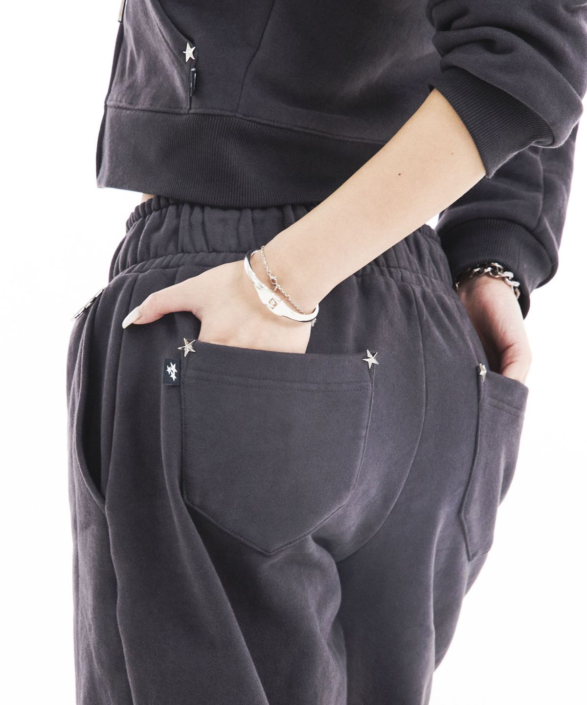 시데라(SIDERA) Star Stud Pants [double-fleece 양기모/Deep Gray]