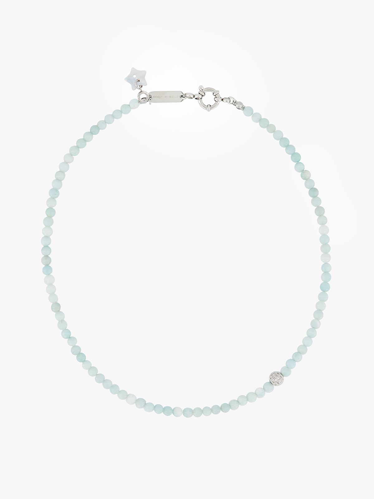 코지웨이브클럽(COZYWAVECLUB) MINT VEIL NECKLACE_S
