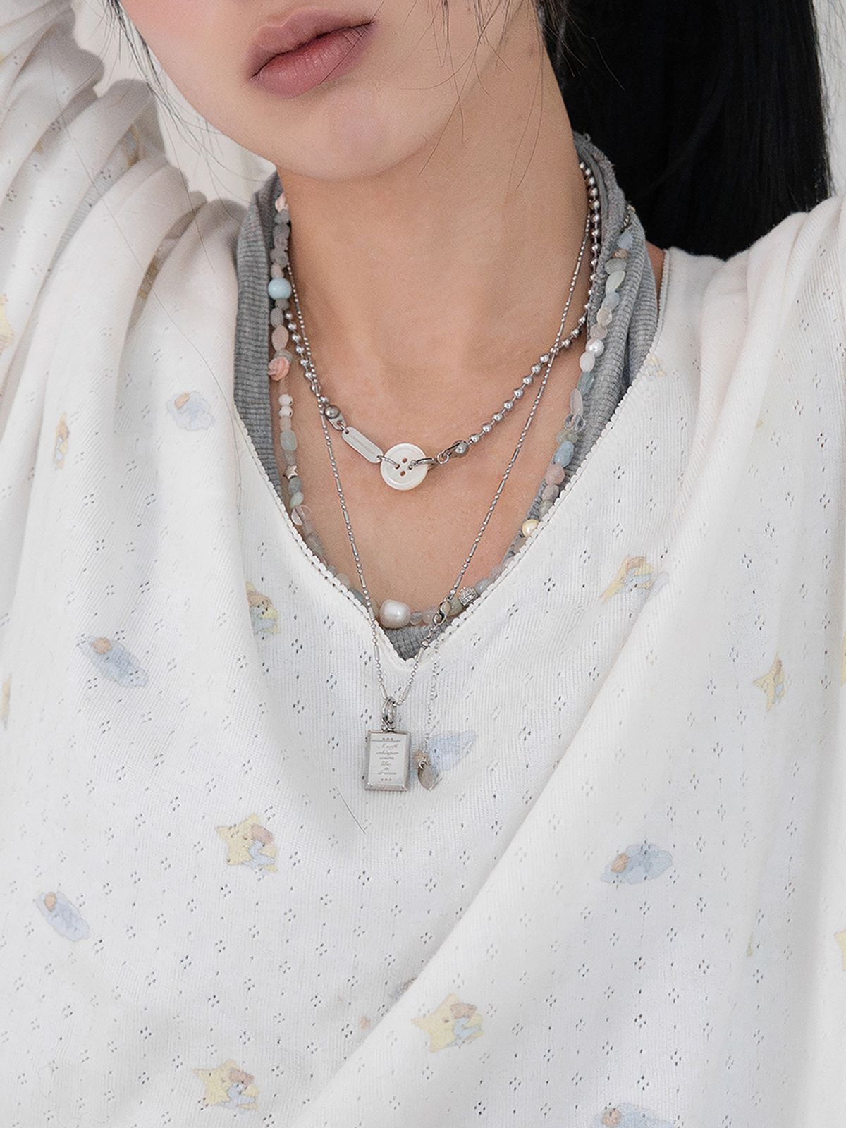 코지웨이브클럽(COZYWAVECLUB) BLOOM ROSE NECKLACE
