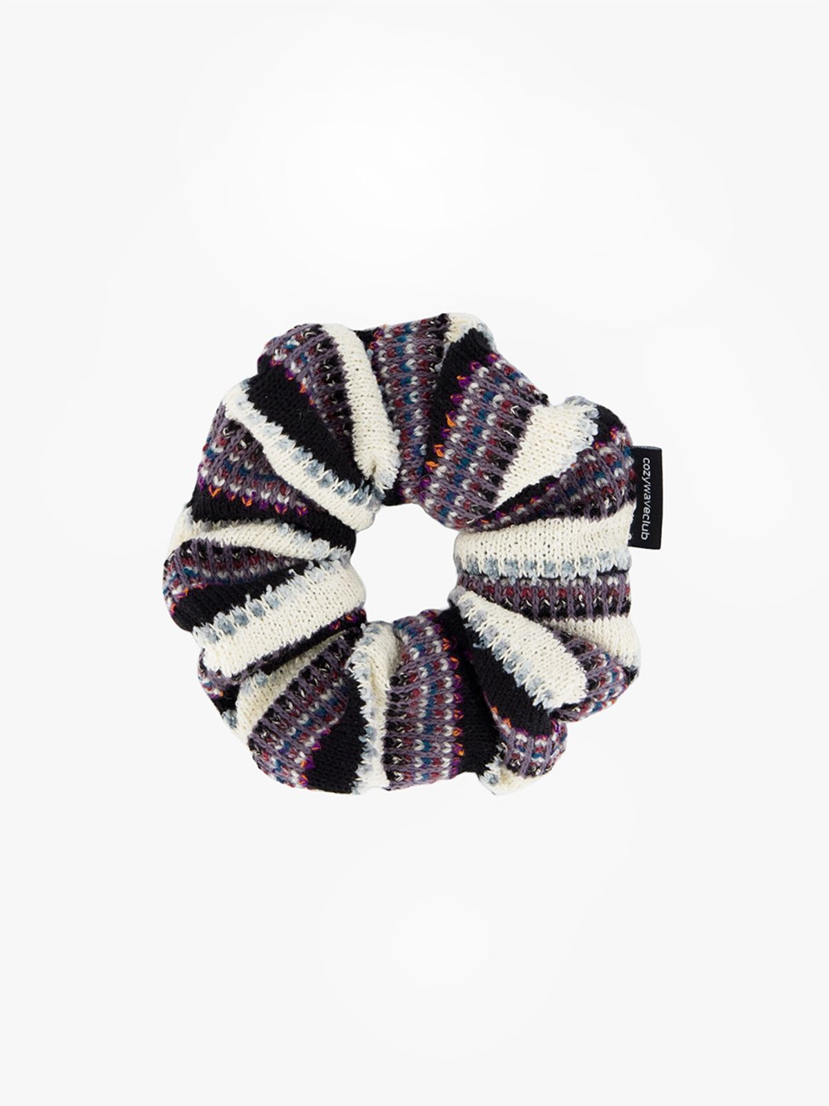 코지웨이브클럽(COZYWAVECLUB) COZY KNIT SCRUNCHIE_PURPLE