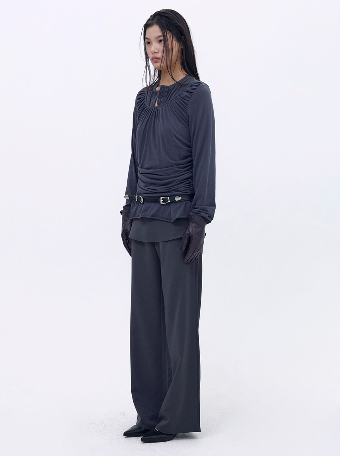 세릭(CERRIC) Wrap Sweat Pants _ Charcoal