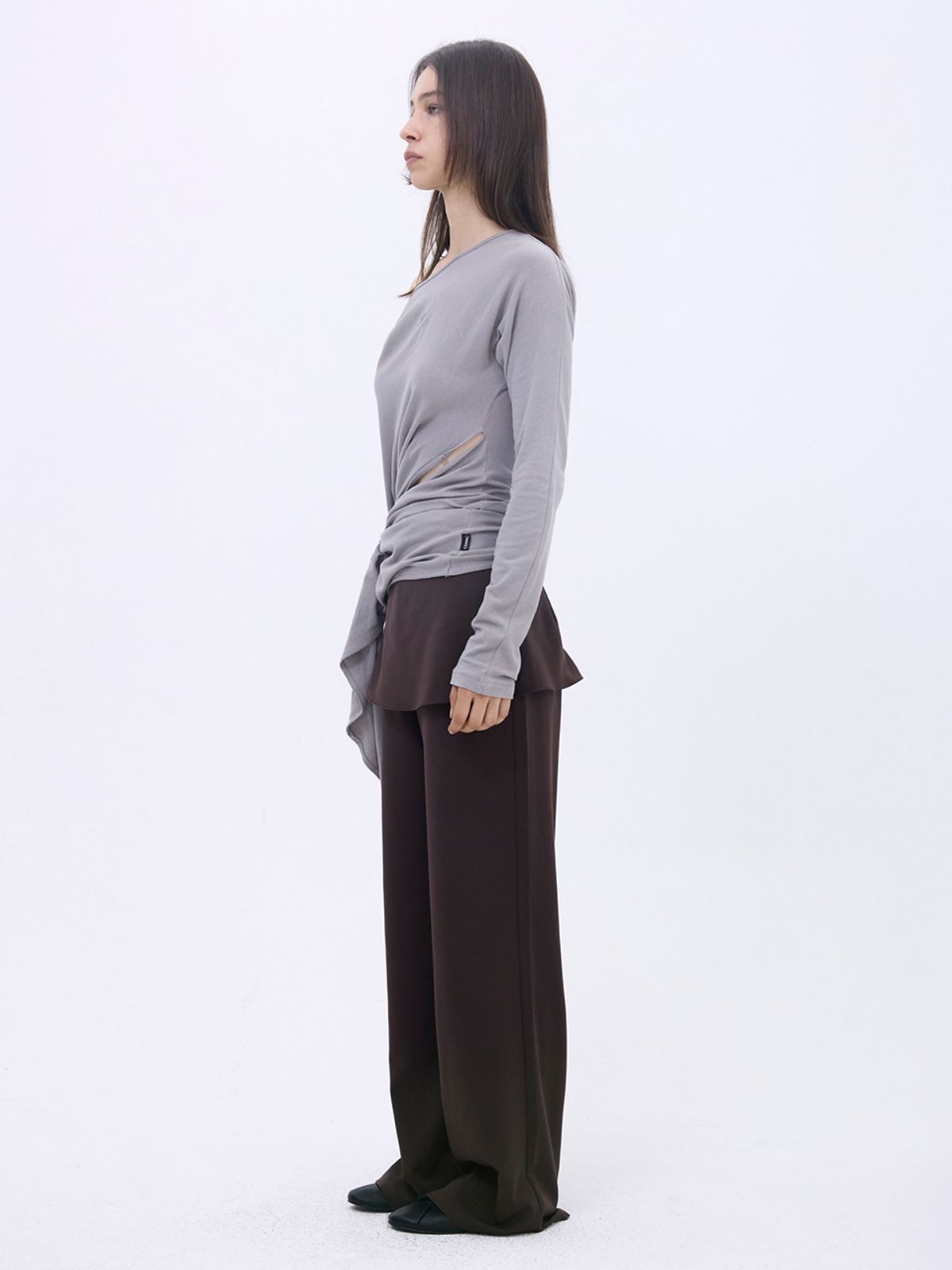 세릭(CERRIC) Wrap Sweat Pants _ Brown