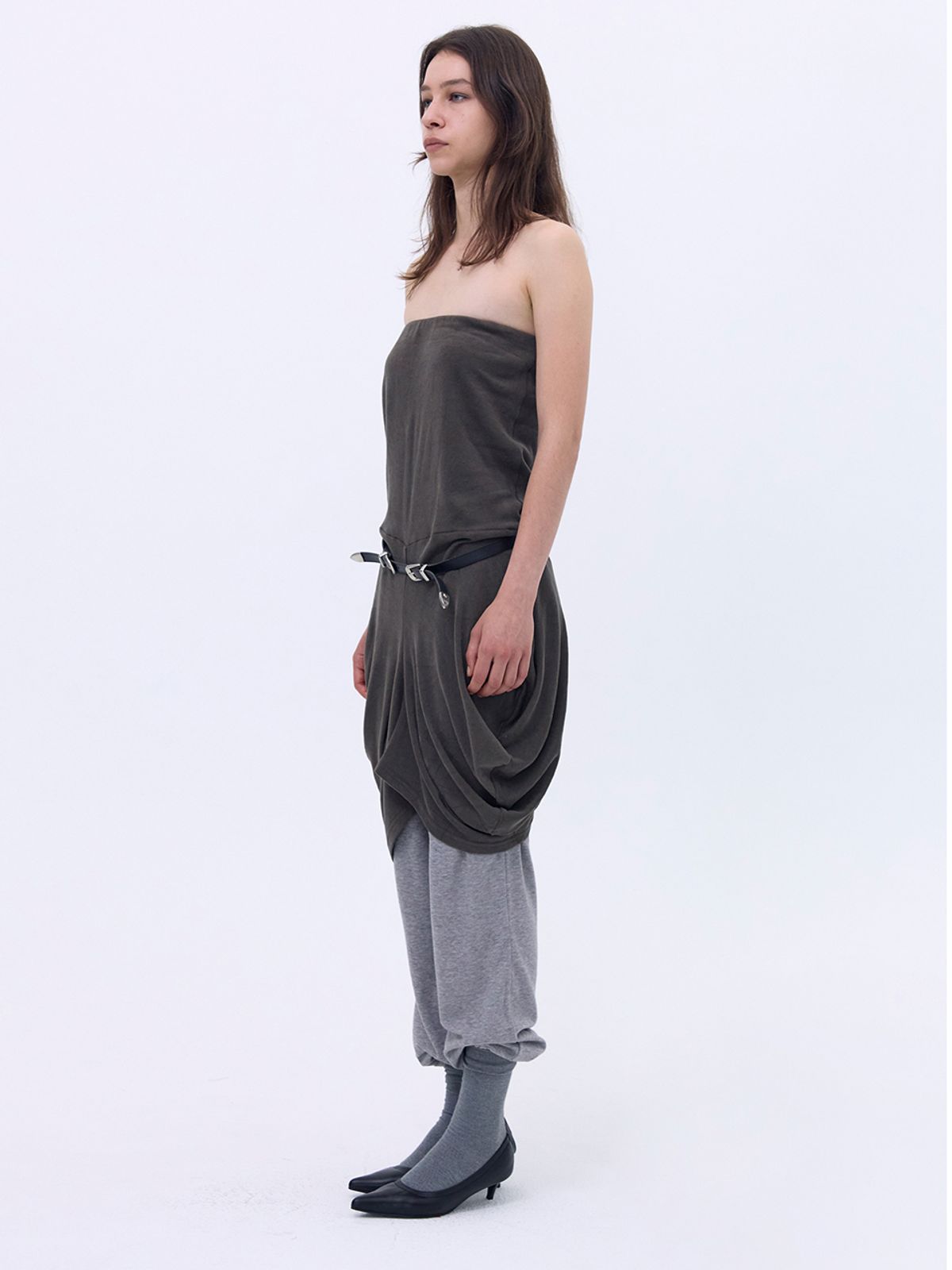 세릭(CERRIC) High Avant-Garde Dress _ Brown