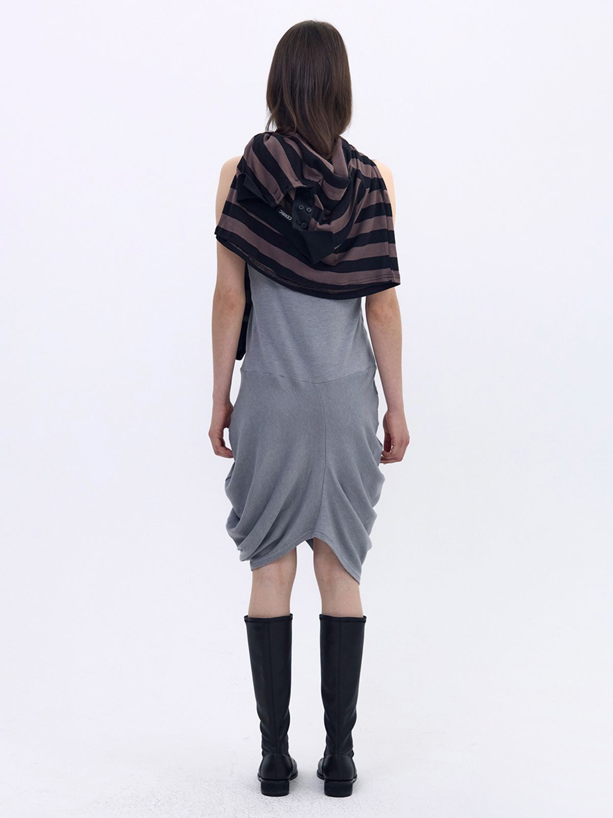 세릭(CERRIC) High Avant-Garde Dress _ Gray