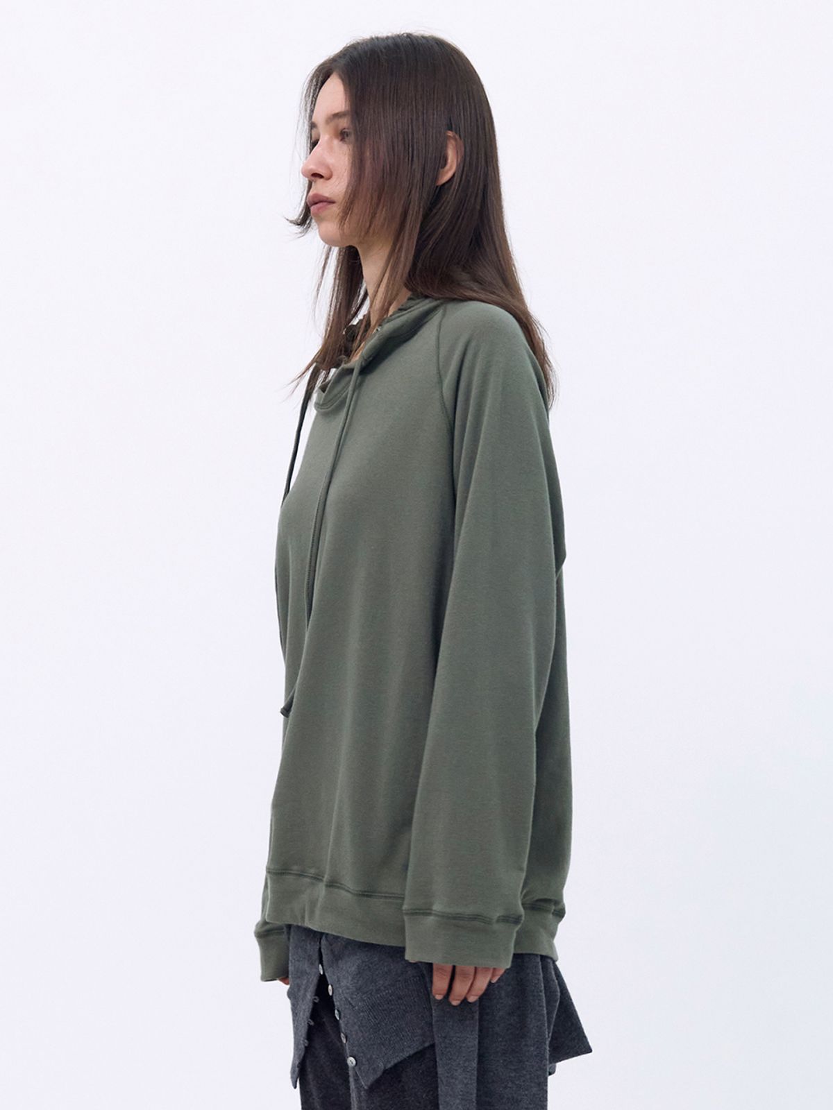 세릭(CERRIC) Oversized Hood Top _ Khaki