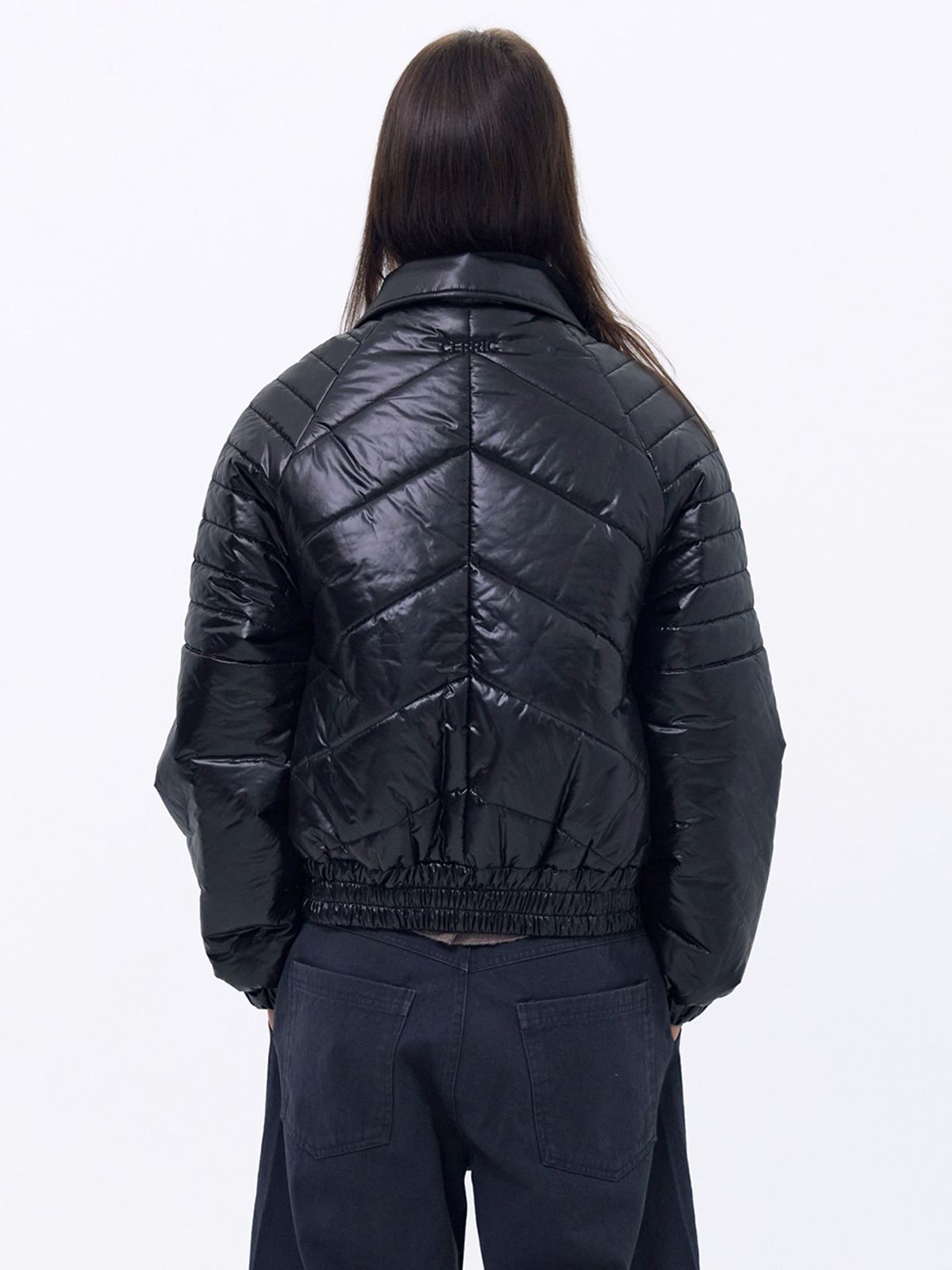 세릭(CERRIC) Glossy Quilted Jacket _ Black